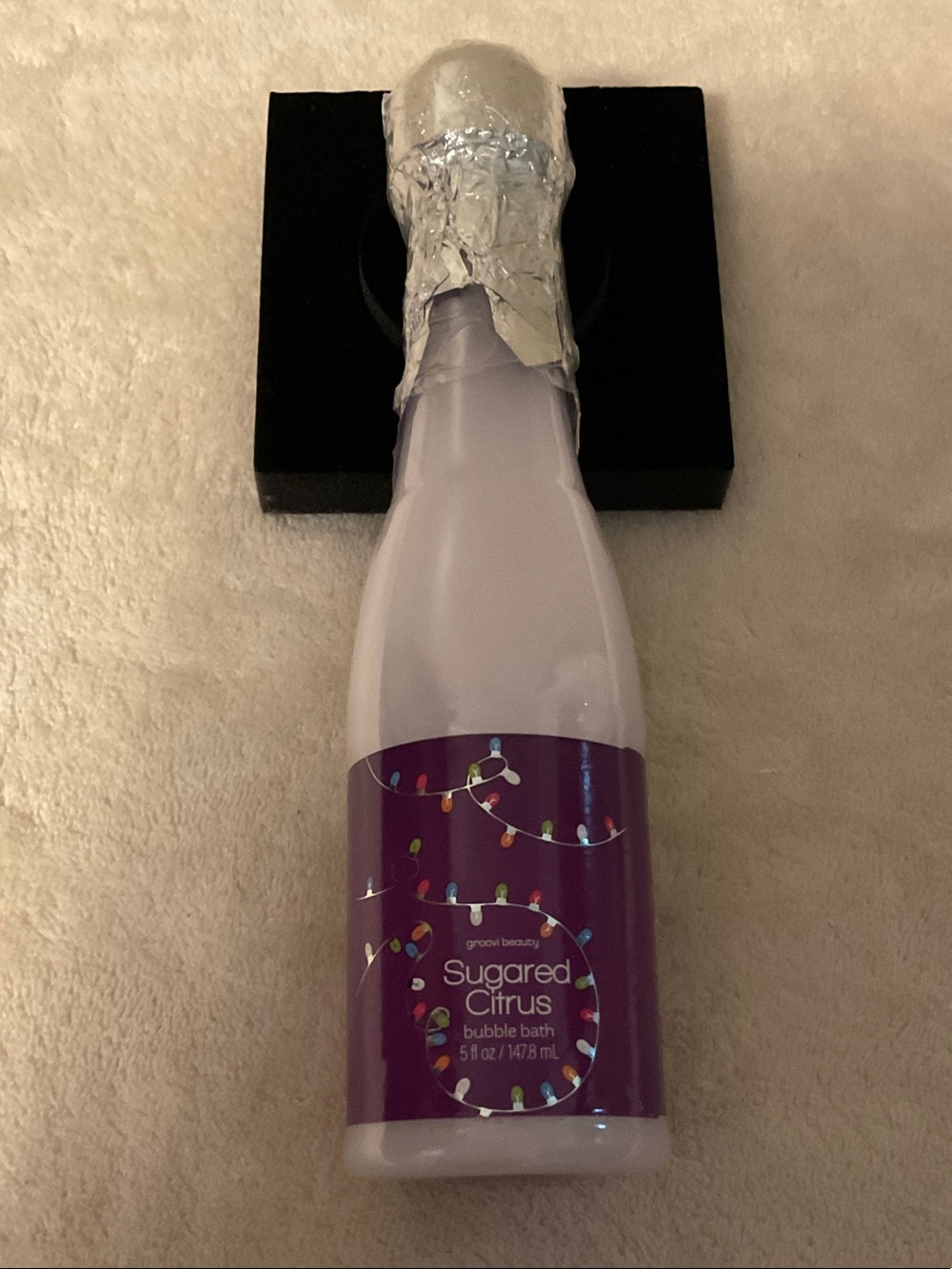 Sugared Citrus Bubble Bath in Pale Lavender Bottle